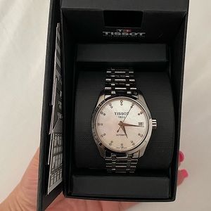 Tissot Couturier Automatic Mother of Pearl Ladies Watch